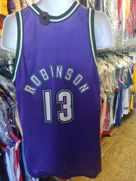 Vintage #13 GLENN ROBINSON Milwaukee Bucks NBA Champion Jersey 48