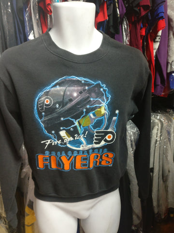 Vintage 90s PHILADELPHIA FLYERS NHL Fire on Ice CSA Sweatshirt 16-18