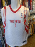 Vintage #1 TRACY McGRADY Houston Rockets NBA Reebok Jersey YXL