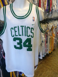 Vintage #34 PAUL PIERCE Boston Celtics NBA White Nike Jersey XL
