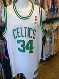 Vtg #34 PAUL PIERCE Boston Celtics NBA Reebok Authentic Jersey XL
