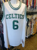 Vtg '62-'63 #6 BILL RUSSELL Celtics NBA Mitchell & Ness Jersey 3XL