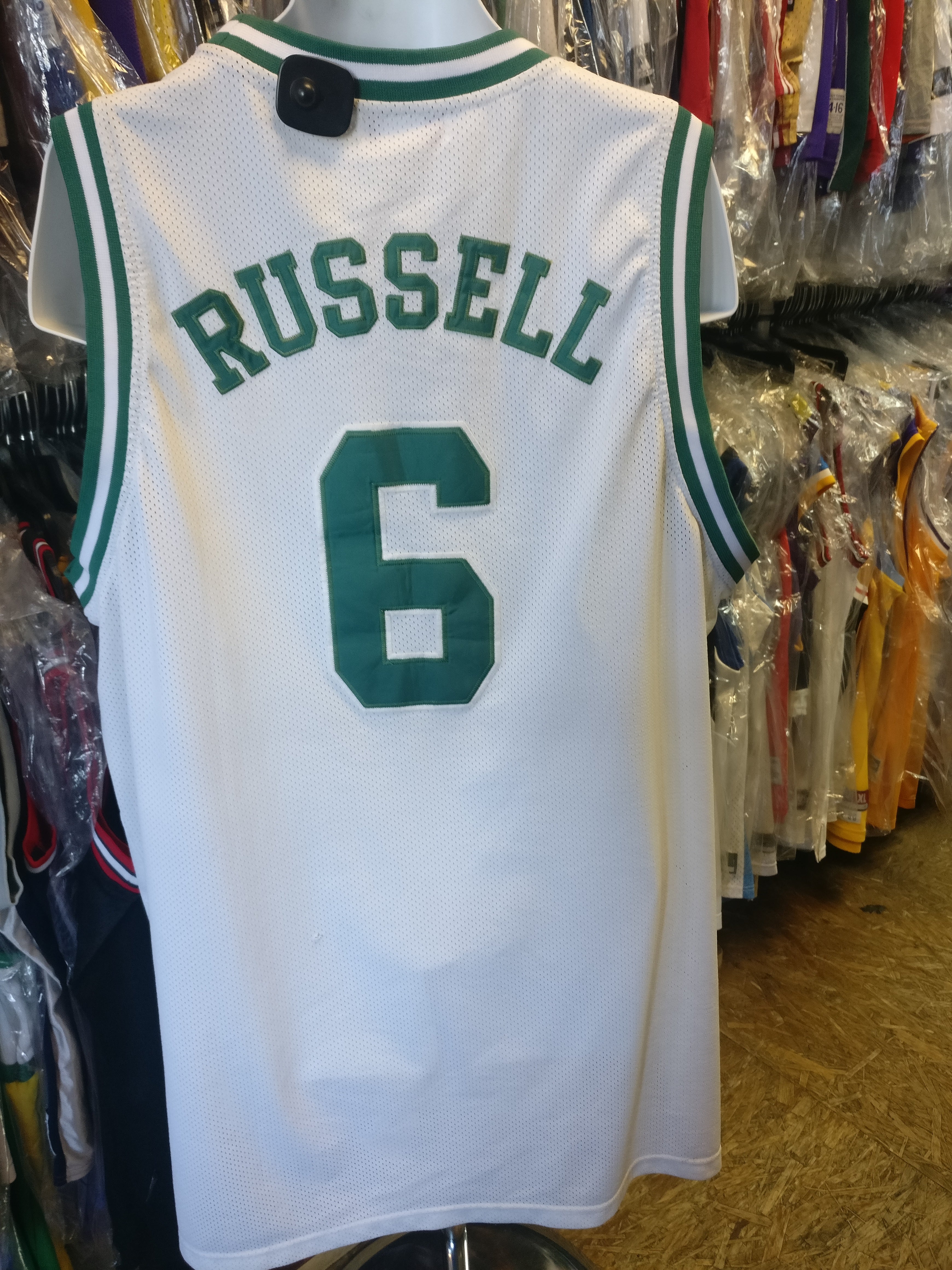 Vtg '62-'63 #6 BILL RUSSELL Celtics NBA Mitchell & Ness