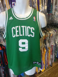 Vintage #9 RAJON RONDO Boston Celtics NBA Adidas Authentic Jersey YL