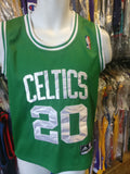Vintage #20 RAY ALLEN Boston Celtics NBA Adidas Authentic Jersey YM