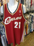 Vintage #21 DARIUS MILES Cleveland Cavaliers NBA Nike Jersey XXL