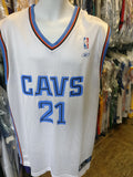 Vintage #21 DARIUS MILES Cleveland Cavaliers NBA Reebok Jersey XL
