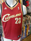 Vtg#23 LEBRON JAMES Cleveland Cavaliers NBA Adidas Authentic Jersey YM