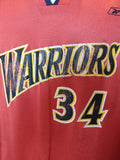 Vtg #34 MIKE DUNLEAVY Golden State Warriors NBA Reebok Jersey L