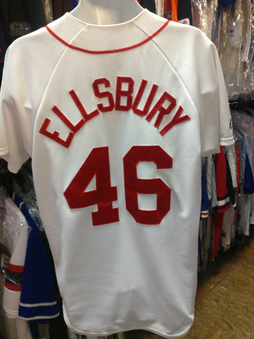 Vintage #46 JACOBY ELSBURY Boston Red Sox MLB Majestic Jersey M
