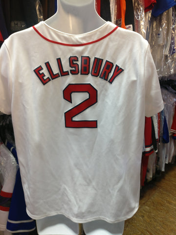 Vintage #2 JACOBY ELSBURY Boston Red Sox MLB Majestic Female Jersey L