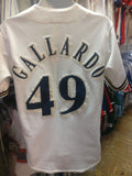 Vintage #49 YOVANI GALLARDO Milwaukee Brewers MLB Majestic Jersey S