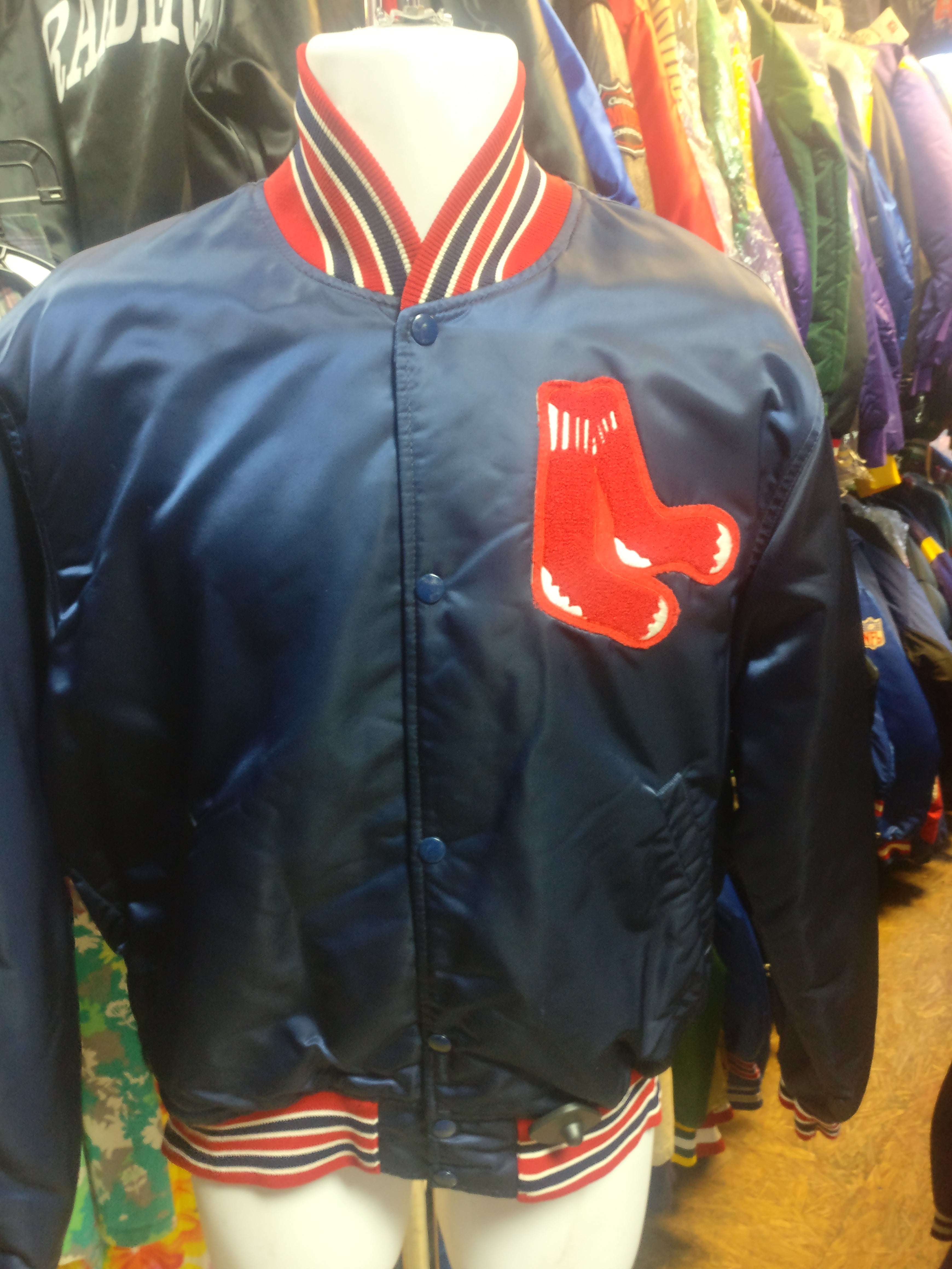 Vintage 90s BOSTON RED SOX MLB Starter Nylon Jacket L (Mint
