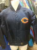 Vintage 90s CHICAGO BEARS NFL Starter Back Patch Nylon Jacket L