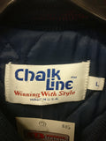 Vintage 80s CHICAGO BEARS NFL Chalk Line Back Patch Nylon Jacket L