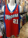 Vintage #21 DARIUS MILES Los Angeles Clippers NBA Nike Jersey L