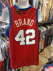 42 ELTON BRAND Los Angeles Clippers NBA Forward White Throwback Jersey