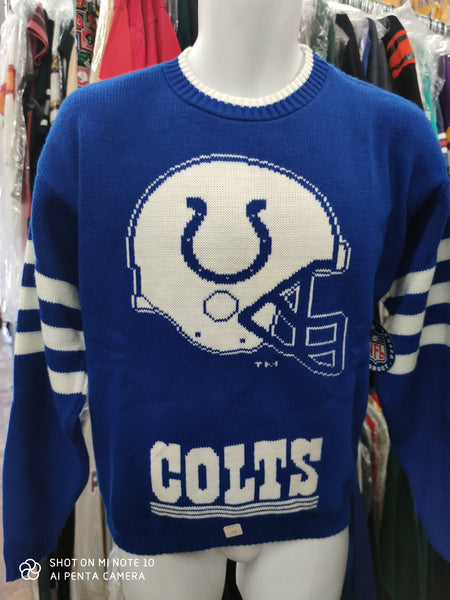 Vintage 90s INDIANAPOLIS COLTS Barrel NFL Sweater YXL (Deadstock)