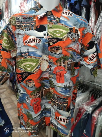 Reyn Spooner Mens Exclusive San Francisco SF Giants MLB Large Hawaiian  Shirt