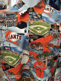 Vintage SAN FRANCISCO GIANTS MLB Reyn Spooner Rayon Hawaiian Shirt M